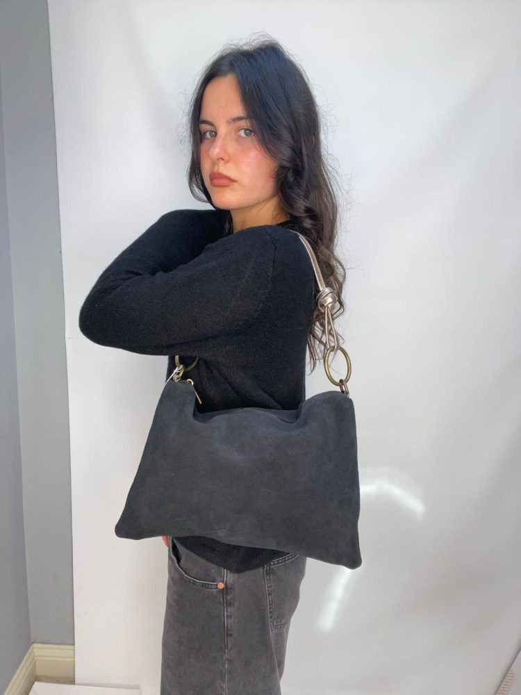 Black Suede Bag