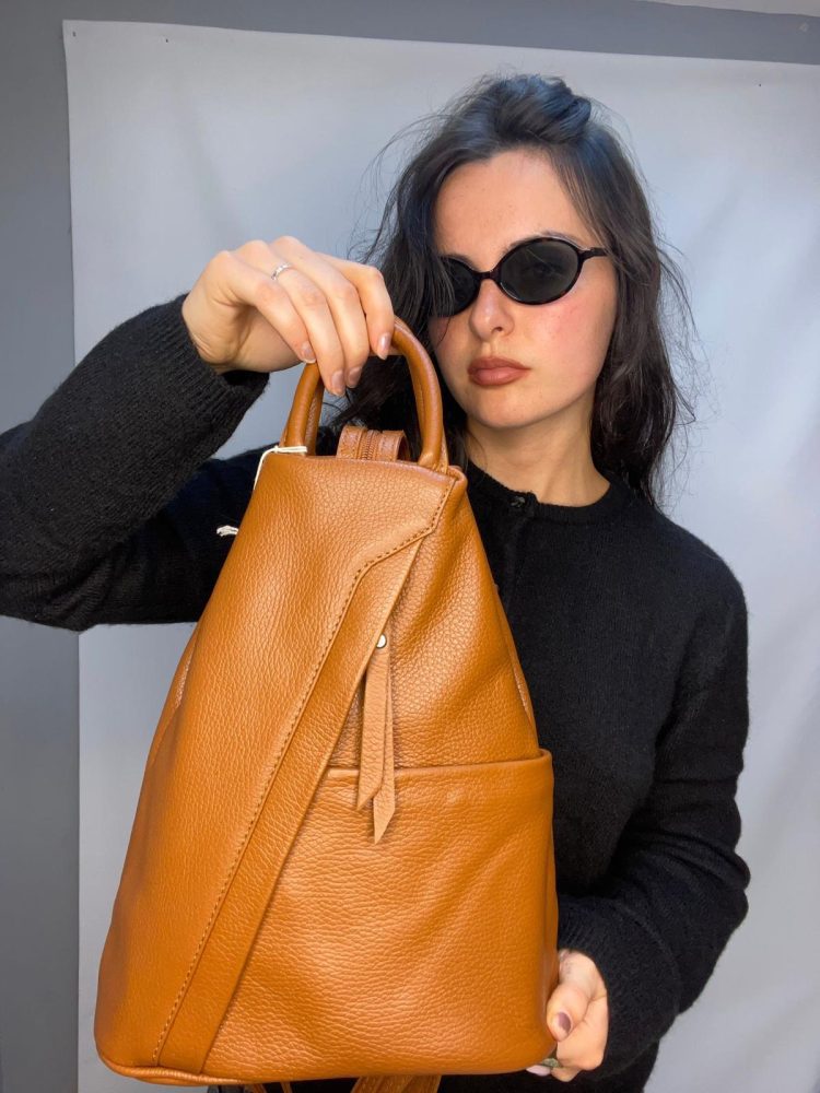 Brown Leather BackPack
