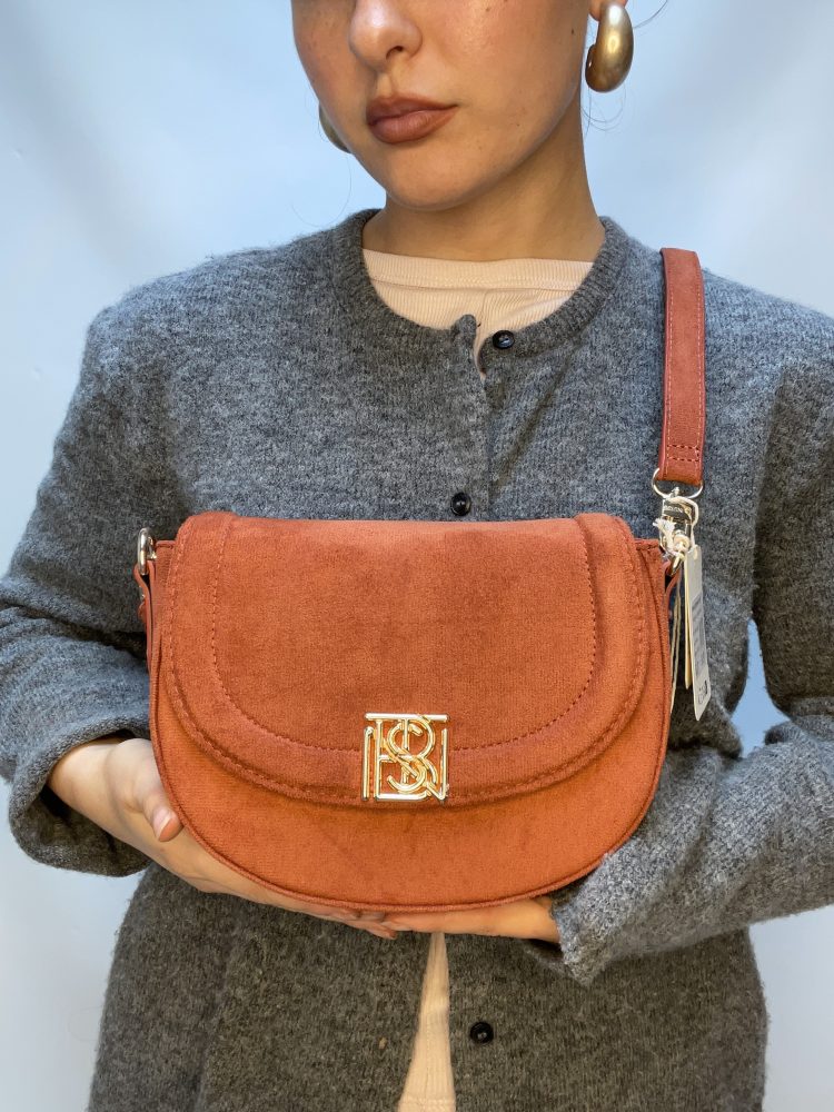 Orange BESTINI Saddle Crossbody