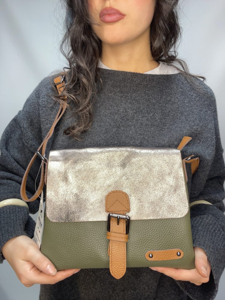 Green Leather Satchel