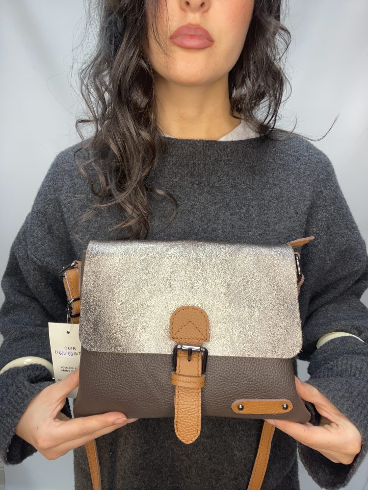 Brown Leather Satchel Crossbody