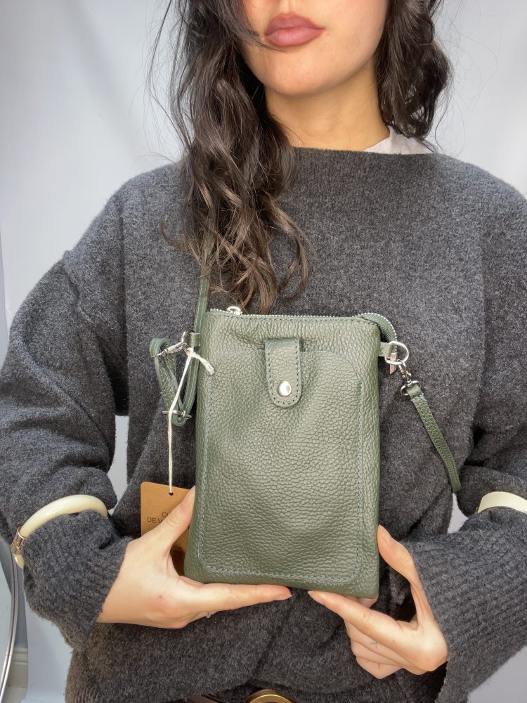 Green Leather Microbag