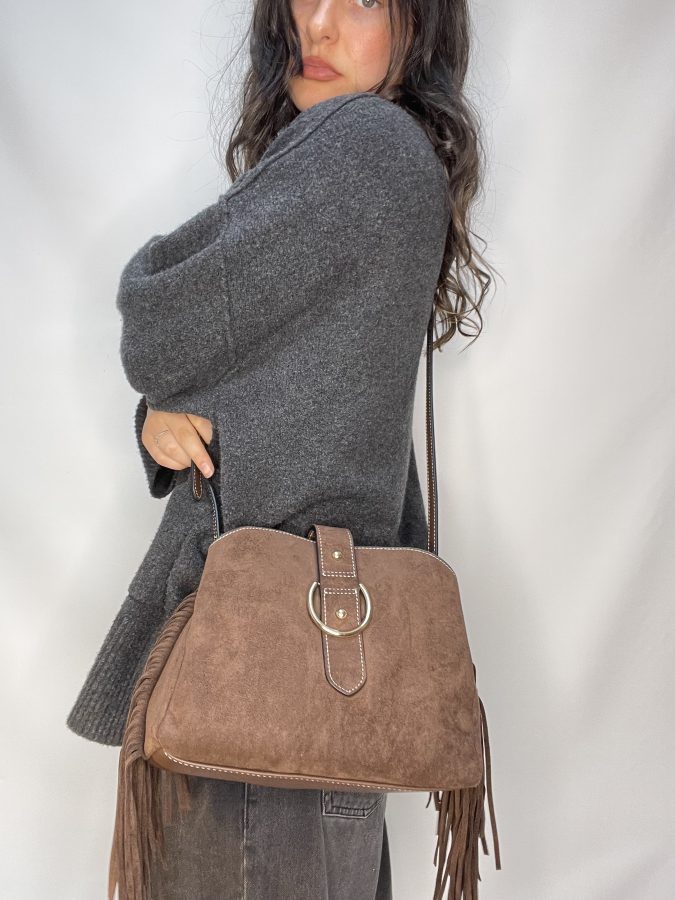 Brown BESTINI Fringe CrossBody - Image 2
