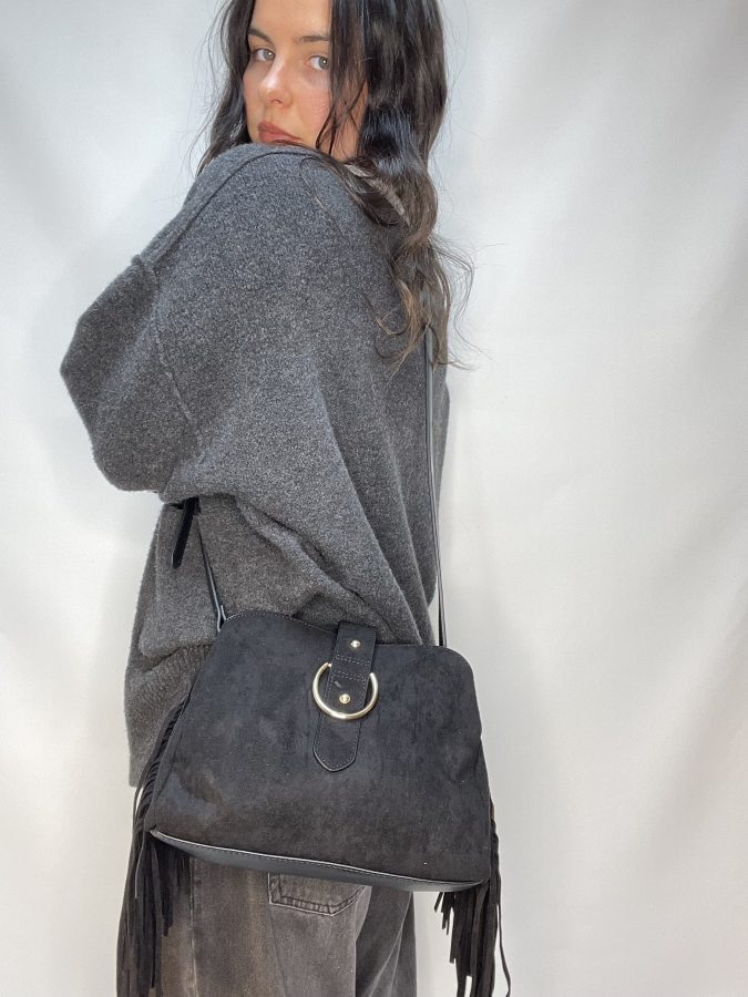 Black BESTINI Fringe Crossbody - Image 2