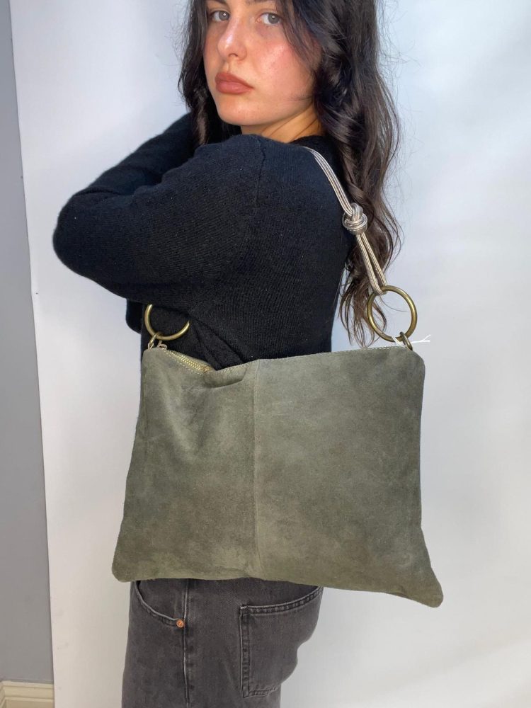 Green Suede Bag