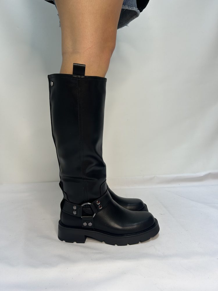 Refresh Black Knee High Boot