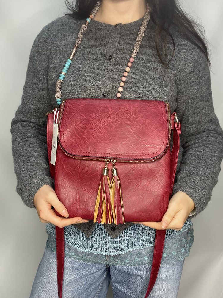 Double Tassel Crossbody Bag