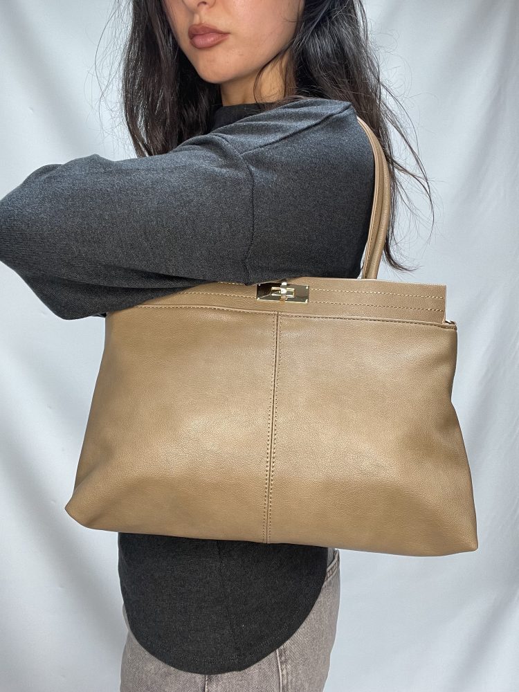 Taupe BESTINI Shoulder Bag