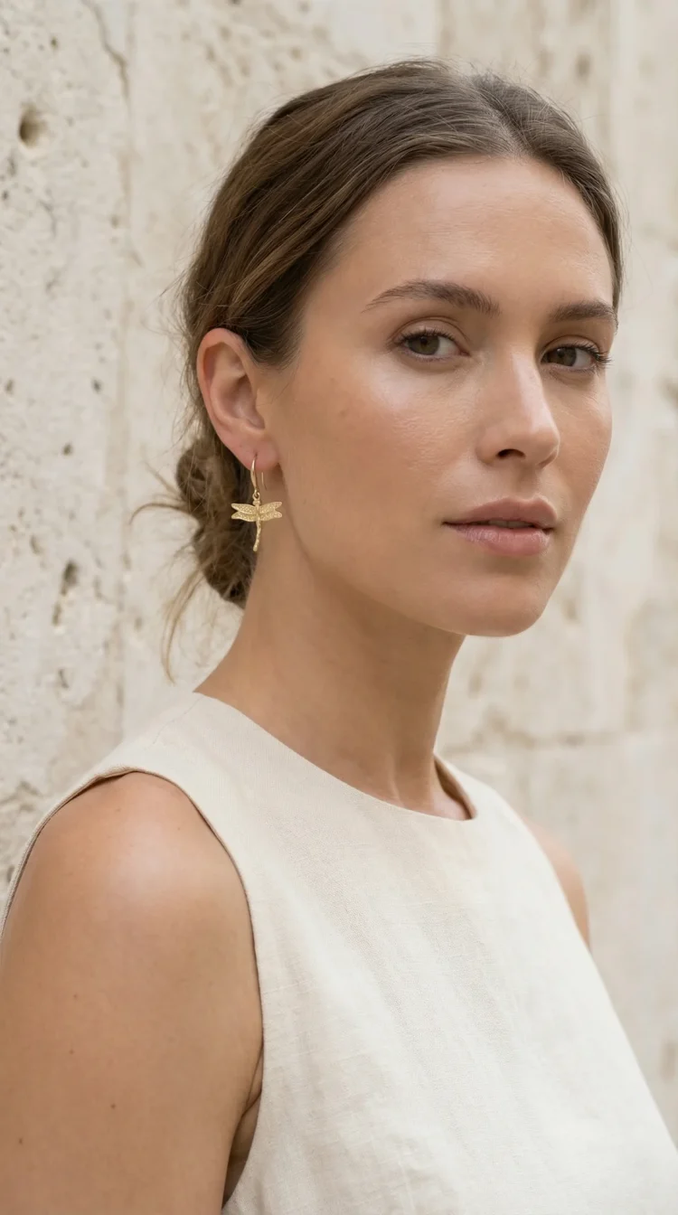 ENVY Gold Firefly Earring