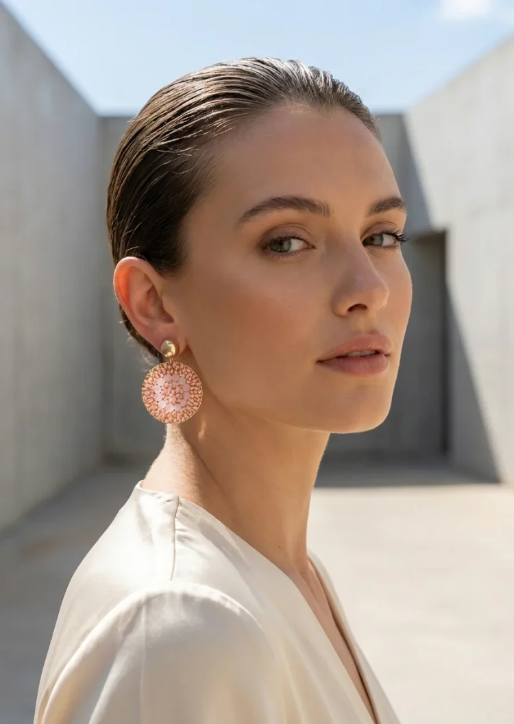 ENVY Pink Beaded Earring