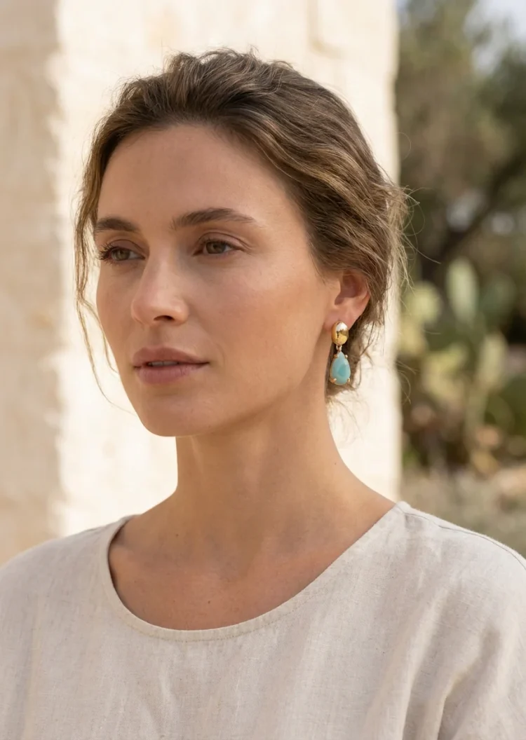 ENVY Blue Drop Earring