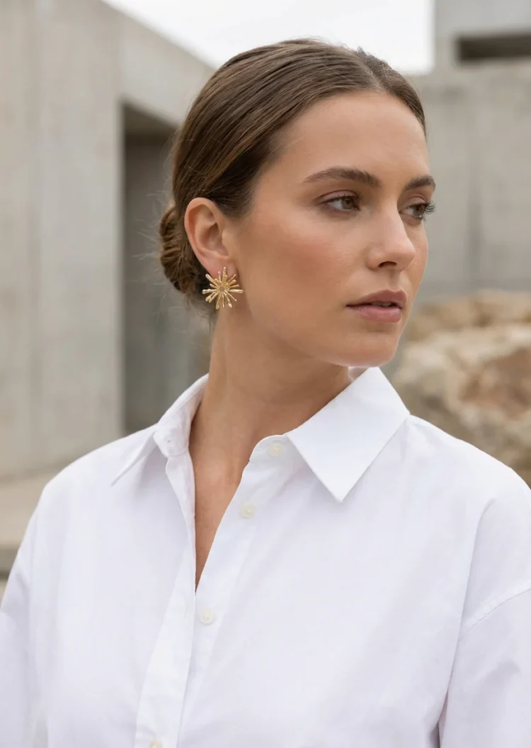 ENVY Gold Starburst Earring